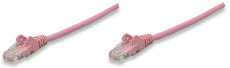 INTELLINET IEC-C6-PNK-100, Network Cable, Cat6, UTP 100 ft. (30.0 m), Pink, Stock# 392846