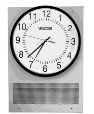 Valcom VIP-431A-A-IC IP Talkback Speaker w/Analog Clock, Stock#VIP-431A-A-IC