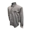 Womens Long Sleeve Shirt Charcoal, M, Stock# MBA00035-W2