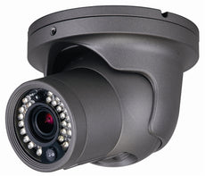 Speco CVC5300DPVF Weather Resistant Dome or Turret Camera with PIR Sensor & White LEDs 2.8-12mm lens - Grey Housing, Stock# CVC5300DPVF