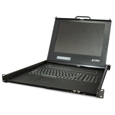 PLANETIKVM-17080 Drawer 8-Port Combo-free IP KVM Console with 17" LCD Display, 1280*1024, up to 64 PCs cascade, Stock# IKVM-17080