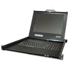 PLANET DKVM-1708 Drawer 8-Port Combo-free KVM Console with 17" LCD Display, 1280*1024, up to 128 PCs cascade, Stock# DKVM-1708  NEW