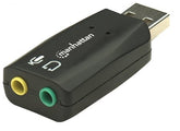 Manhattan 150859 Hi-Speed USB 3D 5.1 Sound Adapter, Stock# 150859