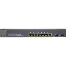 NETGEAR GS510TP-100NAS ProSafe 10 Port Gigabit PoE Smart Switch with 2 Dedicated SFPs, Stock# GS510TP-100NAS