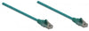 INTELLINET/Manhattan 342551 Network Cable, Cat6, UTP 100 ft. (30.0 m), Green (50 Packs), Stock# 342551