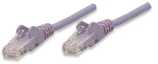 INTELLINET/Manhattan 453424 Network Cable, Cat5e, UTP 0.5 ft. (0.15 m), Purple (10 Packs), Stock# 453424