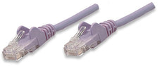 INTELLINET/Manhattan 453424 Network Cable, Cat5e, UTP 0.5 ft. (0.15 m), Purple (30 Packs), Stock# 453424