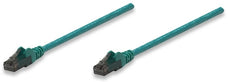 INTELLINET 344845 Network Cable, Cat6, UTP (0.3 m), Green (10 Packs), Stock# 344845