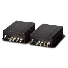PLANET VF-402-KIT 4-Channel Video over Fiber(FC) converter up to 20KM, a pair include Tx & Rx in package, Stock# VF-402-KIT