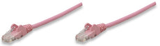 INTELLINET/Manhattan 392785 Network Cable, Cat6, UTP 7 ft. (2.0 m), Pink (40 Packs), Stock# 392785