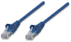 INTELLINET/Manhattan Network Cable, Cat5e, UTP 1 ft. (0.3 m), Blue (50 Packs), IEC-C5-BL-1, Stock# 347495