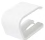 Cetis Misc, Bedrail Clip H2001, White, Part# P99005