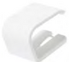 Cetis Misc, Bedrail Clip H2001, White, Part# P99005