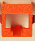 BEZEL, SPEEDSTAR (Orange) 25 pcs, Part# STARBEZ-97