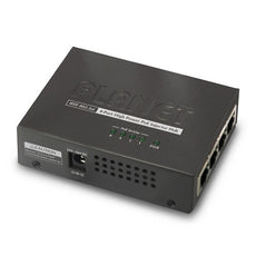 PLANET HPOE-460 4-Port 802.3at 30W High Power over Ethernet Injector Hub, Stock# HPOE-460