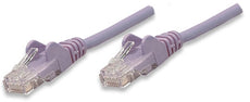INTELLINET/Manhattan 453509 Network Cable, Cat5e, UTP 25 ft. (7.5 m), Purple (10 Packs), Stock# 453509