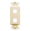 ICC INSERT, DECOREX, 2-PORT, ALMOND Stock# IC107DI2AL