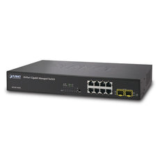 PLANET WGSD-10020 IPv6, 8-Port Gigabit TP + 2-Port SFP Layer 2/4 IPv6 Advance SNMP Managed Switch, Stock# WGSD-10020