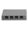 ICC SURFACE MOUNT BOX, ELITE, 4-PORT, GRAY Stock# IC108SB4GY