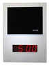 Valcom VIP-431A-DF-IC IP Speaker Faceplate Unit Flush Mt. w/Digital Clock, Gray w/Black Grille, Stock# VIP-431A-DF-IC