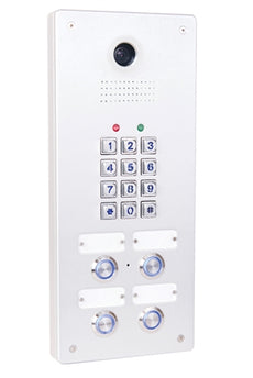 Tador CodePhone KX-T918-AVL-4PL 4 Buttons Door Phone for Analog PBX Extension, Weather Resistance, Anti Vandal, Anodize, Water Proof. Stock# KX-T918-AVL 4PL ~ NEW