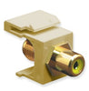 ICC MODULE, RCA F-TYPE, YELLOW INSERT, IVORY Stock# IC107YFGIV