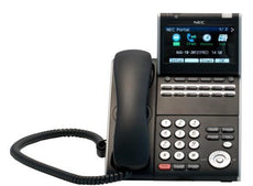 NEC ITL-12DG-3 (BK) - DT730G - 12 Button Display IP Phone Black Stock# 690078  Part# BE111486 ~ Factory Refurbished