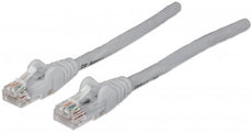 INTELLINET/Manhattan Network Cable, Cat5e, UTP 1 ft. (0.3 m), Grey (10 Packs), IEC-C5-GRY-1, Stock# 345606