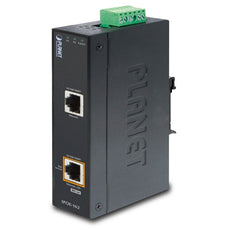 PLANET IPOE-162  IP30, Industrial 802.3at (30W) High Power PoE  Injector  (-40 to 75 C), Stock# IPOE-162