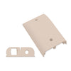 Suttle 2-6504-52 Single gang downward oriented faceplate with F81 and SpeedStar jack insert - Elec Ivory, Stock# 2-6504-52