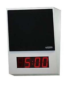 Valcom VIP-431A-DS-IC IP Speaker Surface Mt. w/Digital Clock, Gray w/Black Grille, Stock# VIP-431A-DS-IC