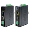 PLANET ICS-2105A IP30 Industrial RS232/RS-422/RS485 to 100Base-FX Fiber Optic (SFP) Converter, Stock# ICS-2105A