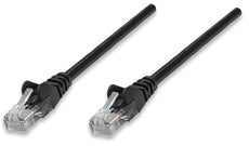 INTELLINET/Manhattan 320788 Network Cable, Cat5e, UTP 25 ft. (7.5 m), Black (30 Packs), Stock# 320788