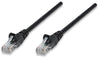 INTELLINET/Manhattan 320788 Network Cable, Cat5e, UTP 25 ft. (7.5 m), Black (10 Packs), Stock# 320788