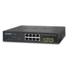 PLANET GSD-802S 8-Port Web/Smart 1000Base-T w/2-Port SFP Gigabit Ethernet Switch, Stock# GSD-802S