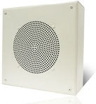 Valcom V-936480 Square Grille Faceplate, Round Hole Pattern (no hole in center, w/hardware), Stock# V-936480