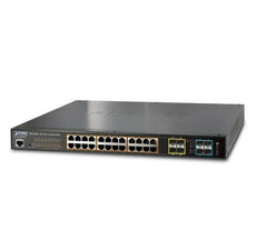 Planet Wireless AP Controller with 24-Port 802.3at PoE + 4-Port 10G SFP+, Stock# PN-WAPC-2864HP