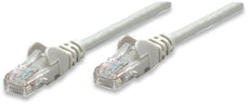 INTELLINET/Manhattan Network Cable, Cat5e, UTP 1.5 ft. (0.45 m), Grey (10 Packs),IEC-C5-GY-1.5,  Stock# 318228