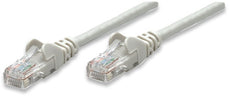 INTELLINET/Manhattan Network Cable, Cat5e, UTP 1.5 ft. (0.45 m), Grey (40 Packs), IEC-C5-GY-1.5, Stock# 318228