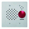 AiPhone IE-SSR FL MT 2-GANG SUB STATION W/ RED MUSHROOM BUTTON, STAINLESS STEEL, Stock# IE-SSR