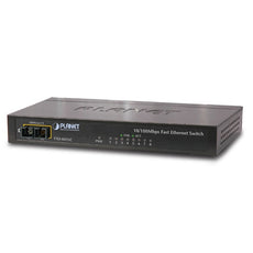PLANET FSD-805ST 8-Port 10/100Mbps Desktop Switch + 1-Port 100Base-FX (ST), Stock# FSD-805ST