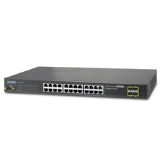PLANET IGSW-24040T IP30 19" Rack Mountable Industrial Ethernet Switch, 24*1000T + 4*1000TP/SFP (-40 - 75 C), Stock# IGSW-24040T
