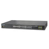 PLANET IGSW-24040T IP30 19" Rack Mountable Industrial Ethernet Switch, 24*1000T + 4*1000TP/SFP (-40 - 75 C), Stock# IGSW-24040T