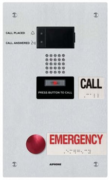 Aiphone IX-SS-2RA IP AUDIO EMERGENCY STATION W/ STD. & EMERGENCY CALL BUTTONS, Stock# IX-SS-2RA