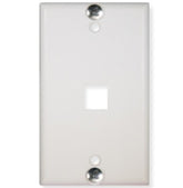 ICC WALL PLATE, PHONE, FLUSH, 1-PORT, WHITE Stock# IC107FFWWH
