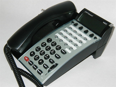 NEC DTP-16D-1(BK) - 16 Button Display Telephone (Part# 590041) ~ Factory Refurbished