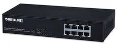 INTELLINET 560757 8-Port PoE+ Desktop Switch (4X PoE ports / 4X RJ45 ports) - 36 watts PoE Budget, Stock# 560757