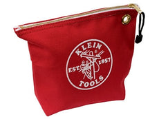 Klein Tools Consumable Zipper Bag, Red Canvas, 10" x 8" ~ Stock# 5539RED ~ NEW