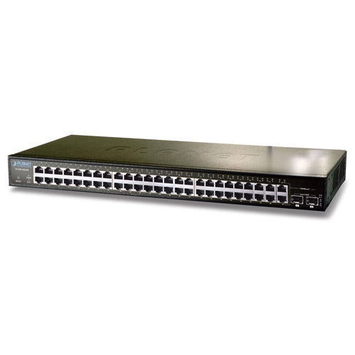PLANET FGSW-4840S 48-Port 10/100Base-TX + 2-Port 1000Base-T Gigabit + 2-Port MiniGBIC(SFP) Web/Smart Switch, Stock# FGSW-4840S