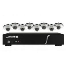 Speco 8 Channel Zip Kit with 8 Grey Domes, 2T HD, Stock# ZIPL88D2G